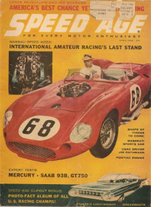 SPEED AGE 1959 APR - MASERATI,JIM RATHMANN,PONTIAC ENGINE,MERCURY, SAAB 93B*